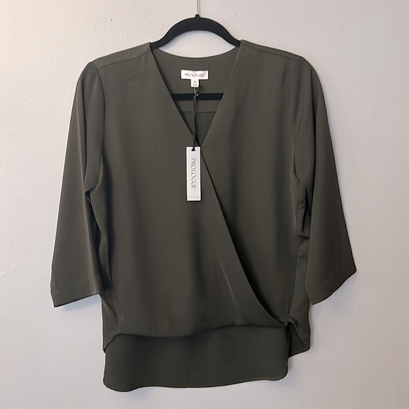 Prologue Tops - Women’s Target Prologue Olive Blouse Top XS NWT